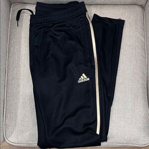 Adidas Black Joggers with Gold Accents